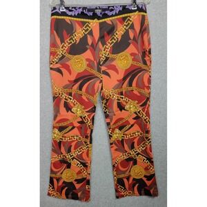 Versace Jeans Couture Womens‎ Leggings Baroque Chain Medusa Italy Size 34